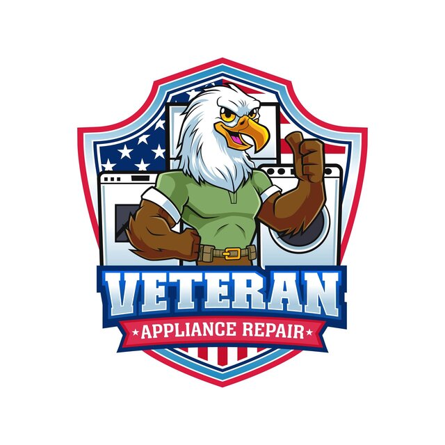 Veteran Appliance Repair — eagle mascot shield logo